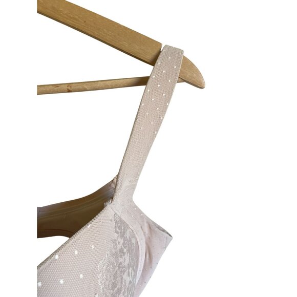Soma 34G Stunning Support Full Coverage Underwire Tan Nude Bra Lace Trim - Picture 3 of 7